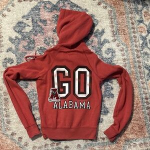 PINK Victoria's Secret Red Alabama Crimson Tide Distressed Hoodie